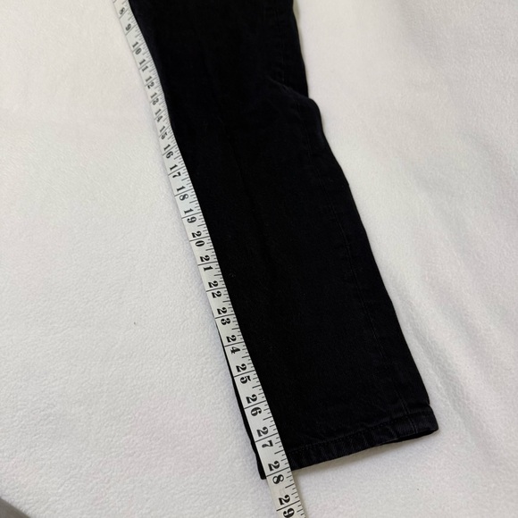 Levi's 501 S Skinny Premium Black 100% Cotton Jeans Size 25 x 28 - Picture 9 of 10